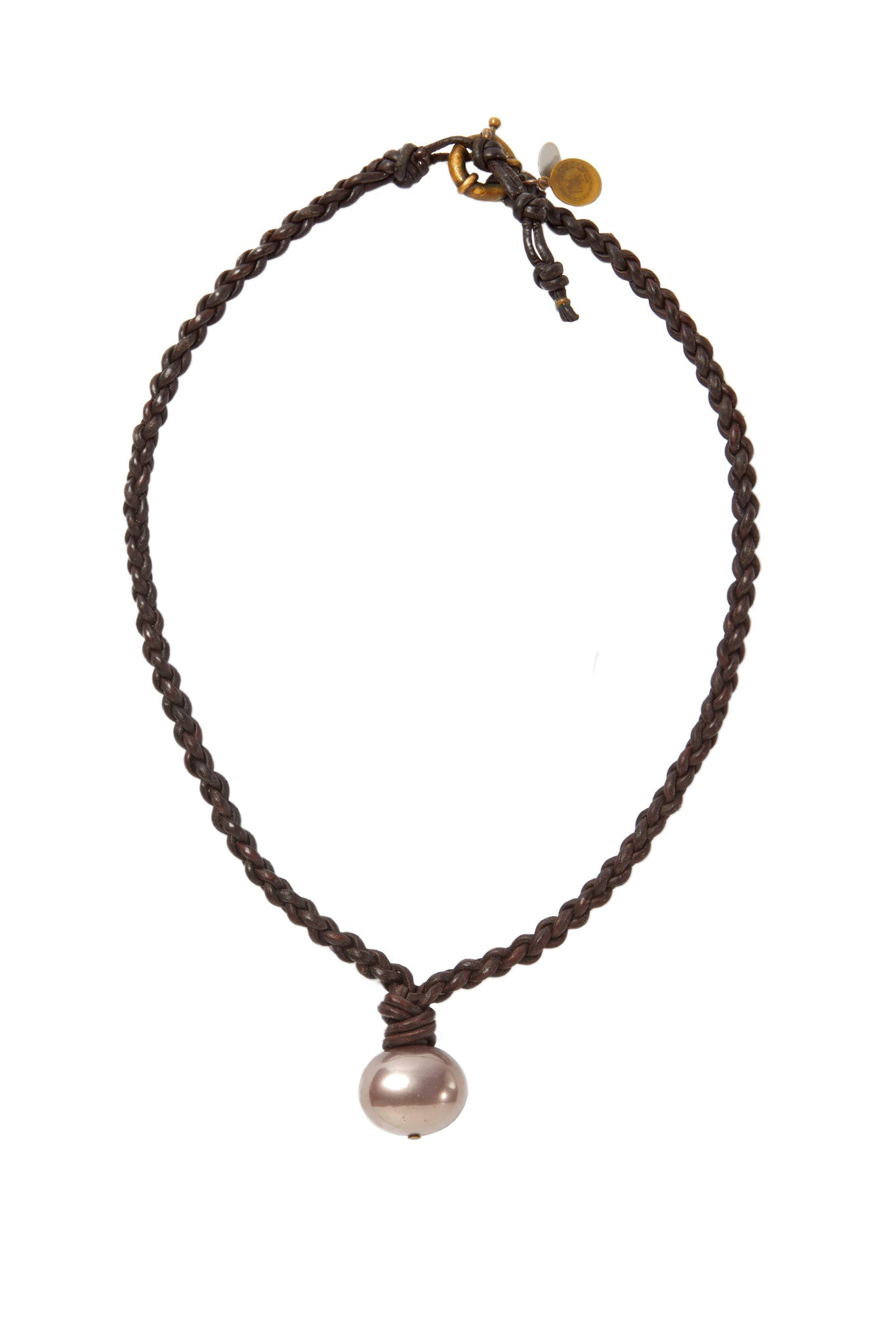 North Sound ( Signature) Leather and Pearl Necklace